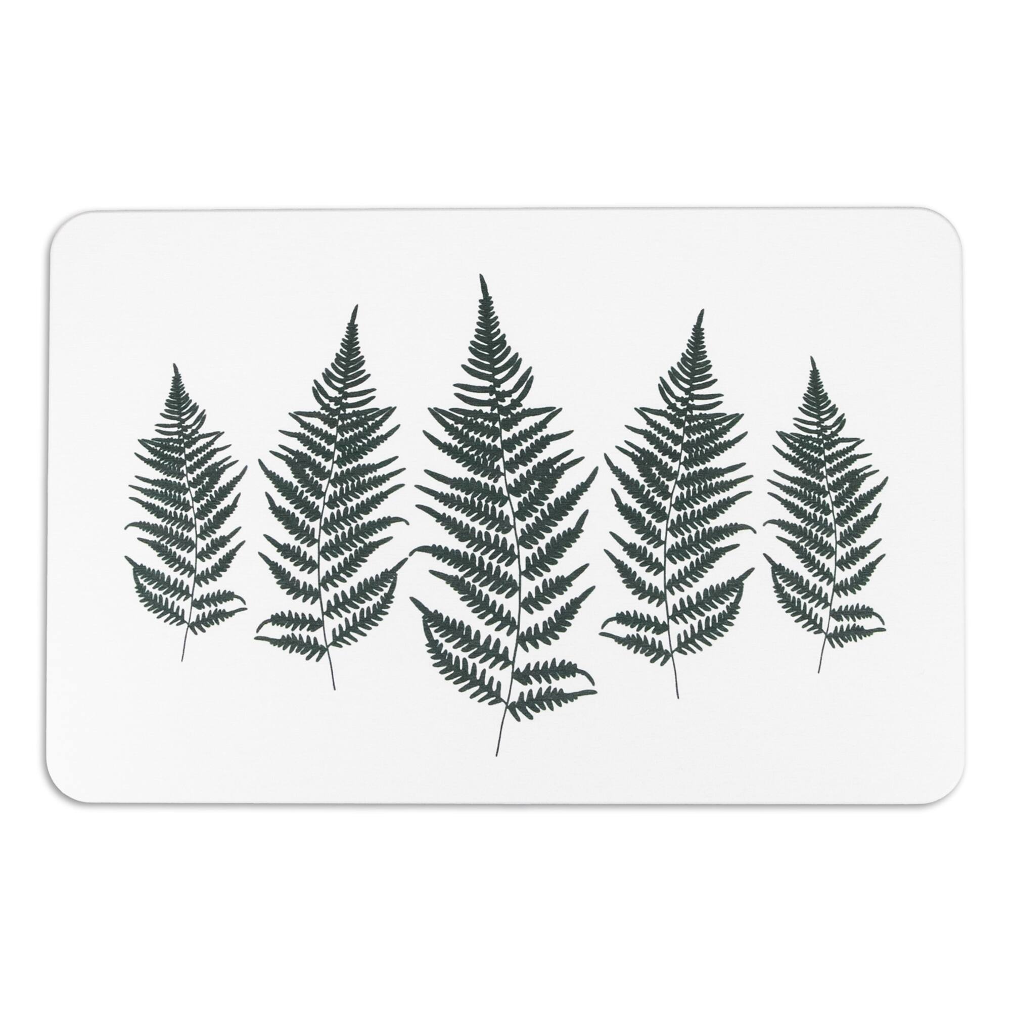 FloorPops Fern Leaf Stone Non-Slip Bath Mat